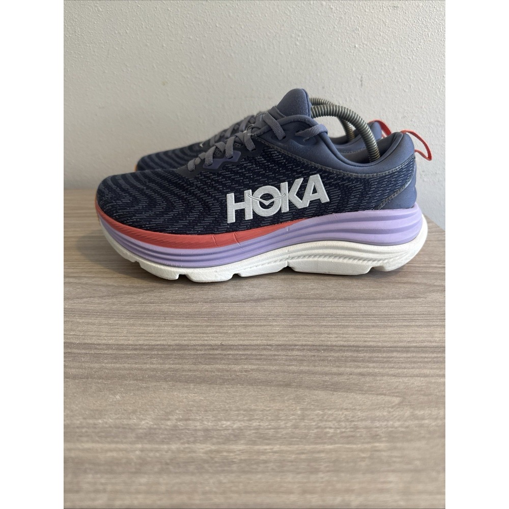 Hoka One One Gaviota 5 Womens Size 10.5 D Blue Athletic Running Shoes Sneakers